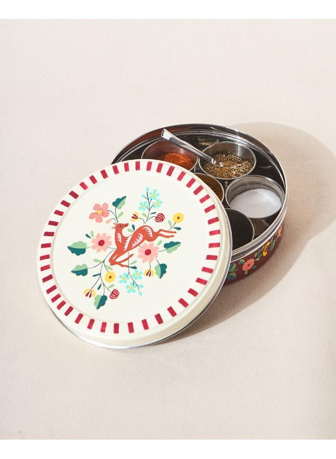 Chumbak Hangul Hand-painted Masala Box | Kashmir Trails - Image 1