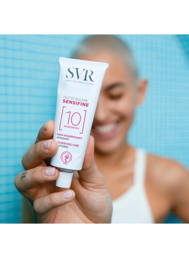 SVR Sensifine Nutri Balm Nourishing Rich Face Cream With Shea Butter & Squalene For Sensitive, Very Dry Skin. 24Hr Soothing, Fragrance-Free Moisturizer, 1.3 Fl.Oz. - Image 3