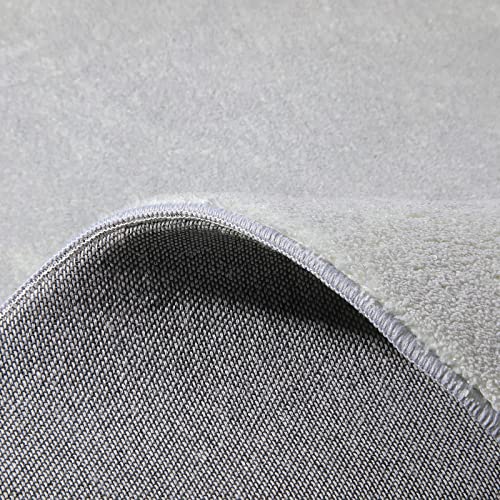 Topotdor Round Kids Play Rug Alphabet Nursery Area Rug Extra Large Soft Crawling Play Mat for Children Toddlers Bedroom (47 inch, Grey) - Image 5