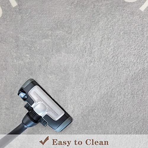 Topotdor Round Kids Play Rug Alphabet Nursery Area Rug Extra Large Soft Crawling Play Mat for Children Toddlers Bedroom (47 inch, Grey) - Image 4