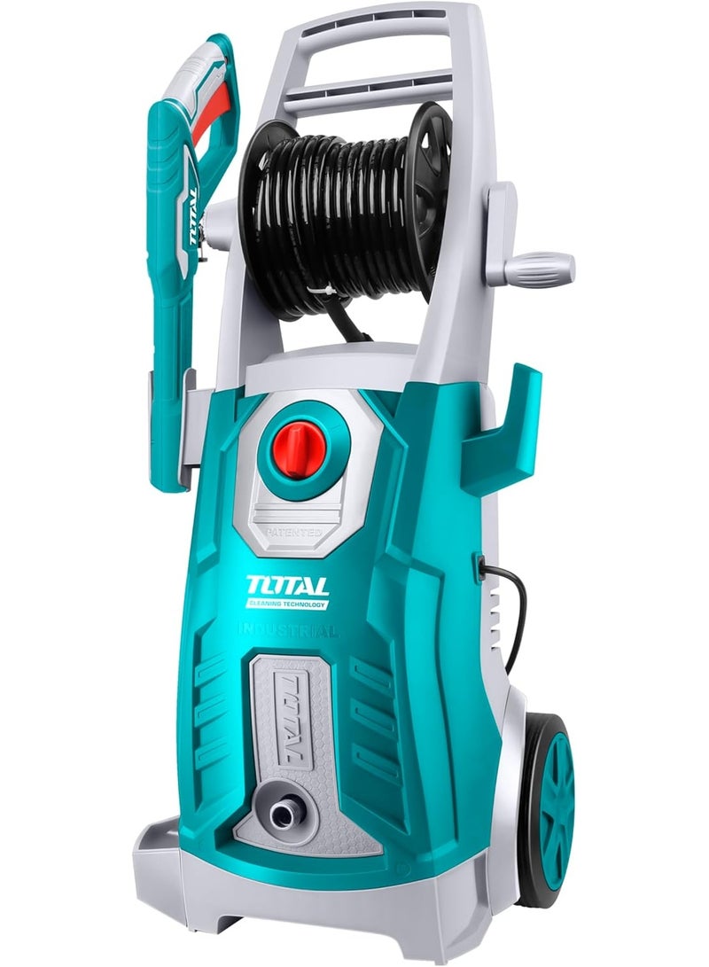 توتال غسالة ضغط عالية، طاقة الإدخال 2500 وات، الجهد 220-240 فولت ~ 50 هرتز، محرك تحريض من الأسلاك النحاسية، أقصى ضغط 160 بار (2300 رطل لكل بوصة مربعة)، معدل التدفق 6.0 لتر، نظام إيقاف تلقائي في الدقيقة - TGT11246 - Image 1