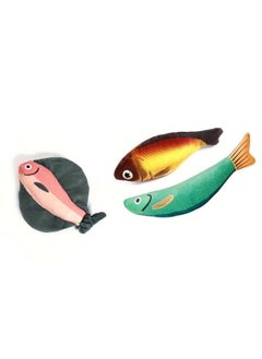 Catnip Fish Toy For Cats Soft And Durable, Interactive Cat Kicker Toys For Indoor Kitten Exercise 8 Inches For All Breeds (3Pc Pack) (Combo)