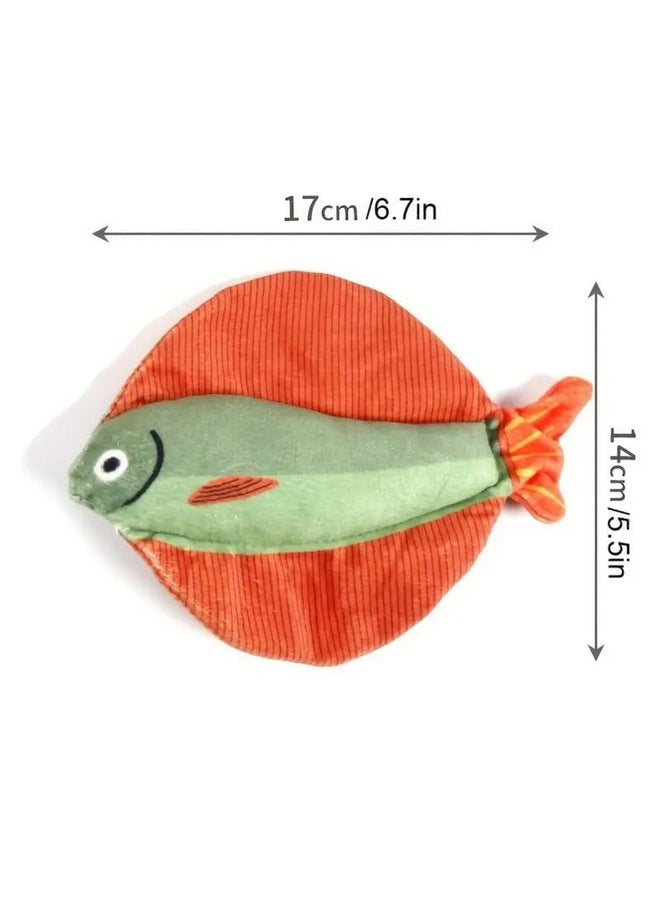 PET - Catnip Fish Toy For Cats Soft And Durable, Interactive Cat Kicker Toys For Indoor Kitten Exercise 8 Inches For All Breeds (3Pc Pack) (Combo) - Image 1
