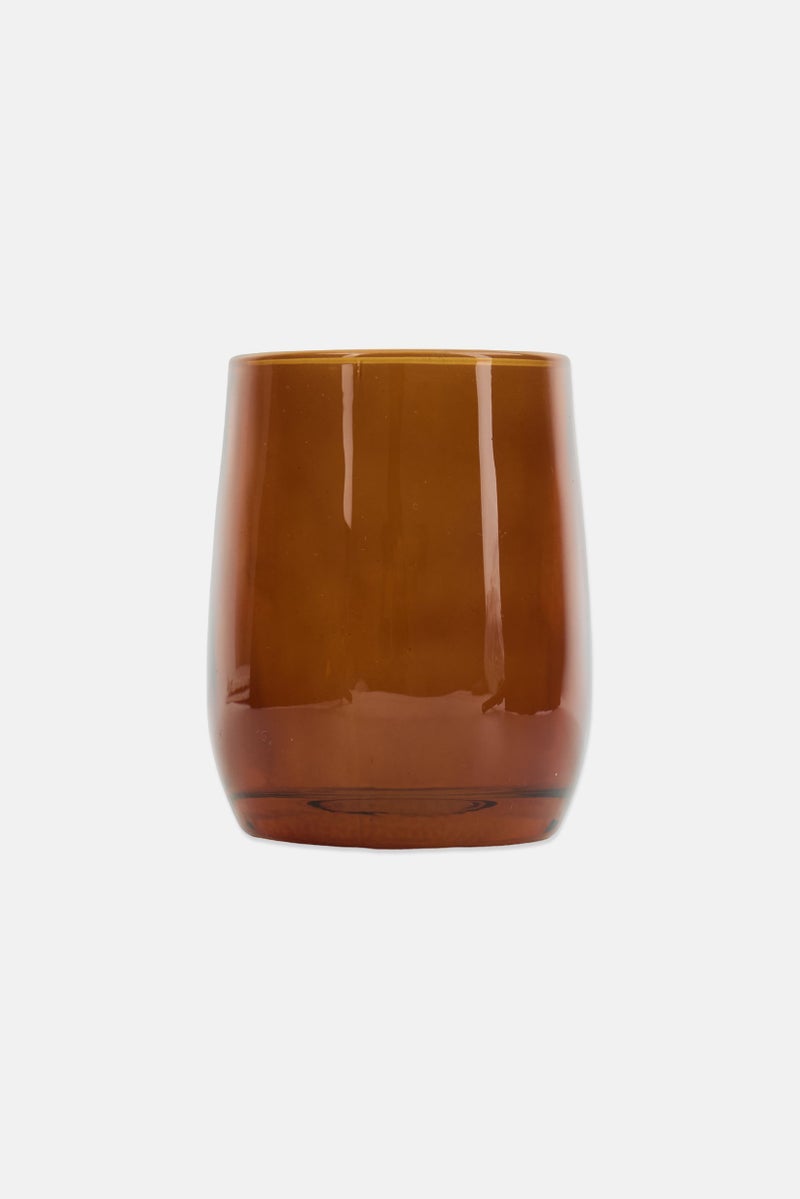Muy Mucho Glass Toothbrush Cup, Brown - Image 1