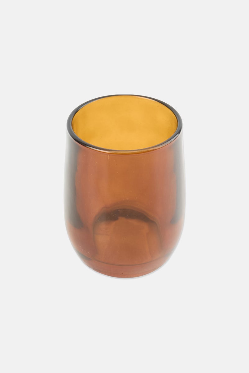 Muy Mucho Glass Toothbrush Cup, Brown - Image 2