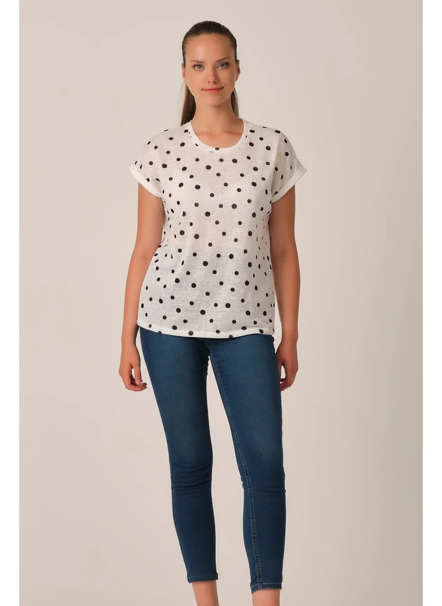 الكسندر جاردي Polka Dot Basic T-Shirt (GEORGE19-045)