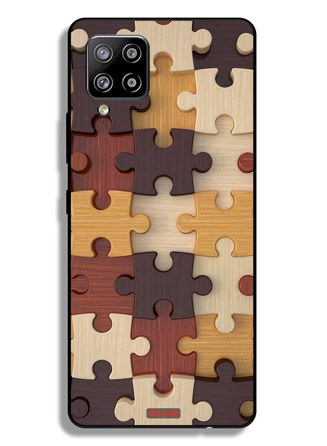 Tolwak Samsung Galaxy A42 5G Protective Case Cover Wooden Pattern - Image 1