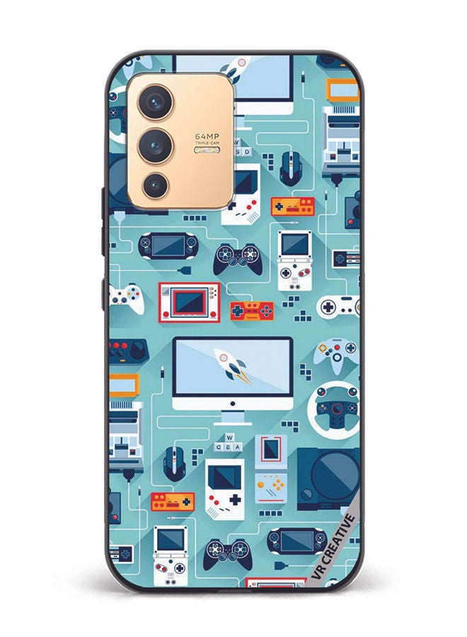 VR CREATIVE غطاء حماية لجهاز Vivo V23 5G بتصميم متعدد الألوان - Image 1