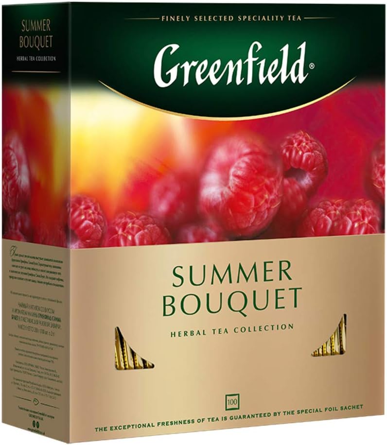 Greenfield Summer Bouquet Herbal Tea, 100 Count Teabags with Raspberry and Hibiscus Flavor - Image 4