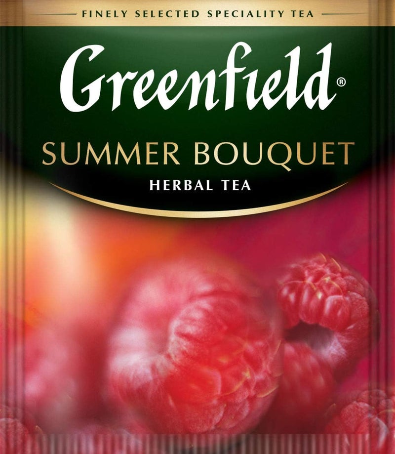 Greenfield Summer Bouquet Herbal Tea, 100 Count Teabags with Raspberry and Hibiscus Flavor - Image 2