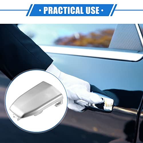 VekAuto Door Handle Cap Cover Compatible for Cadillac Escalade 2015-2018, Durable Plastic Silver Tone Front Door Trim Cover - Image 2