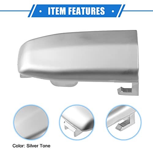 VekAuto Door Handle Cap Cover Compatible for Cadillac Escalade 2015-2018, Durable Plastic Silver Tone Front Door Trim Cover - Image 4