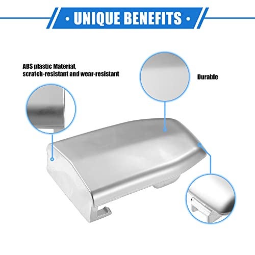 VekAuto Door Handle Cap Cover Compatible for Cadillac Escalade 2015-2018, Durable Plastic Silver Tone Front Door Trim Cover - Image 3