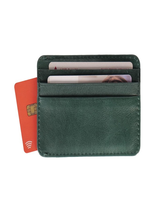 PERF Genuine Leather Debit/Credit/ATM Card Holder | Unisex | Classic Solid Design | Premium Feel & Trendy Aesthetic | Slim & Stylish Organizer - Image 4