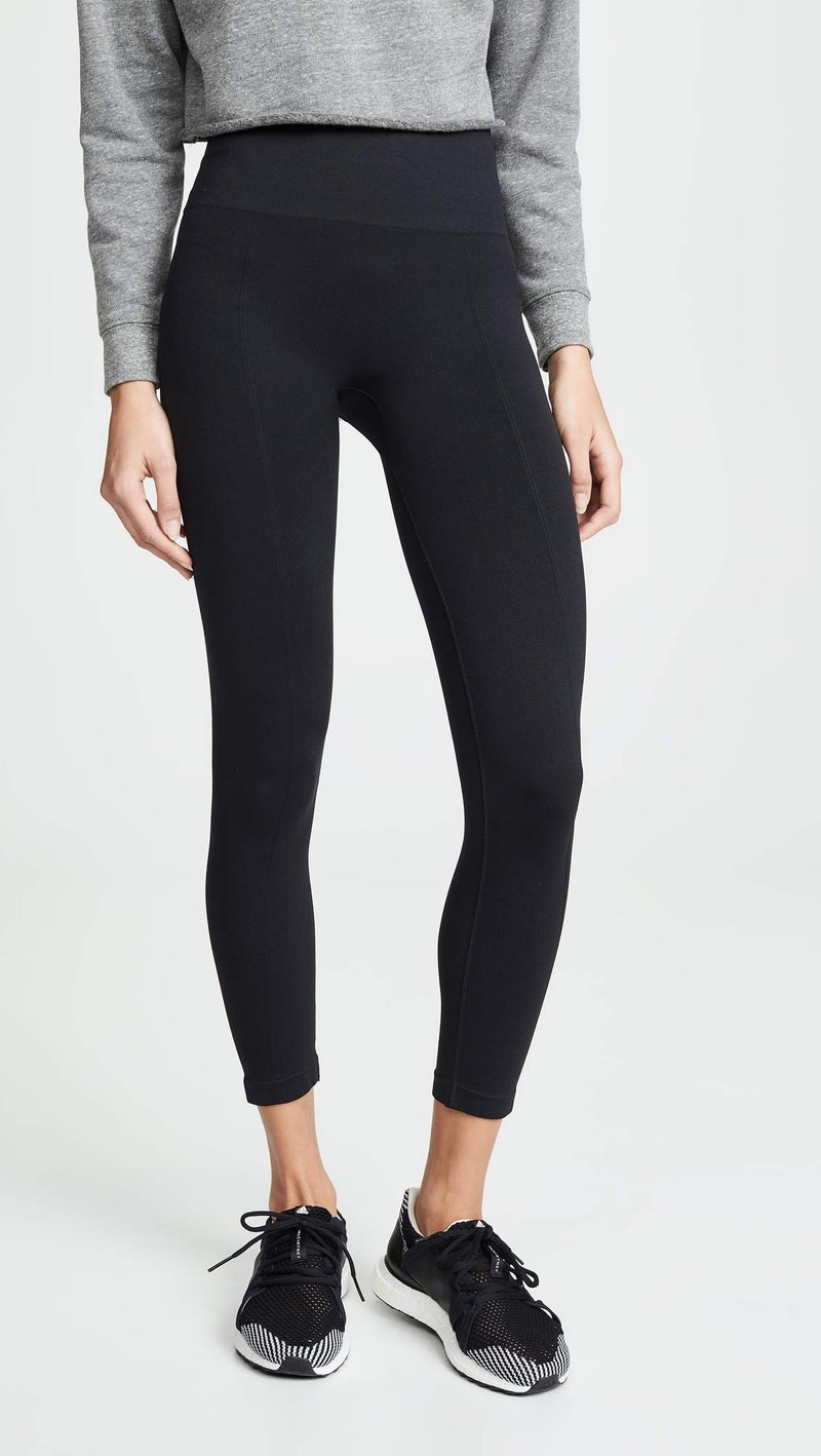 Yummie womens High Waist Tummy Shaping Legging Hosiery, Black, Small-Medium US - Image 2