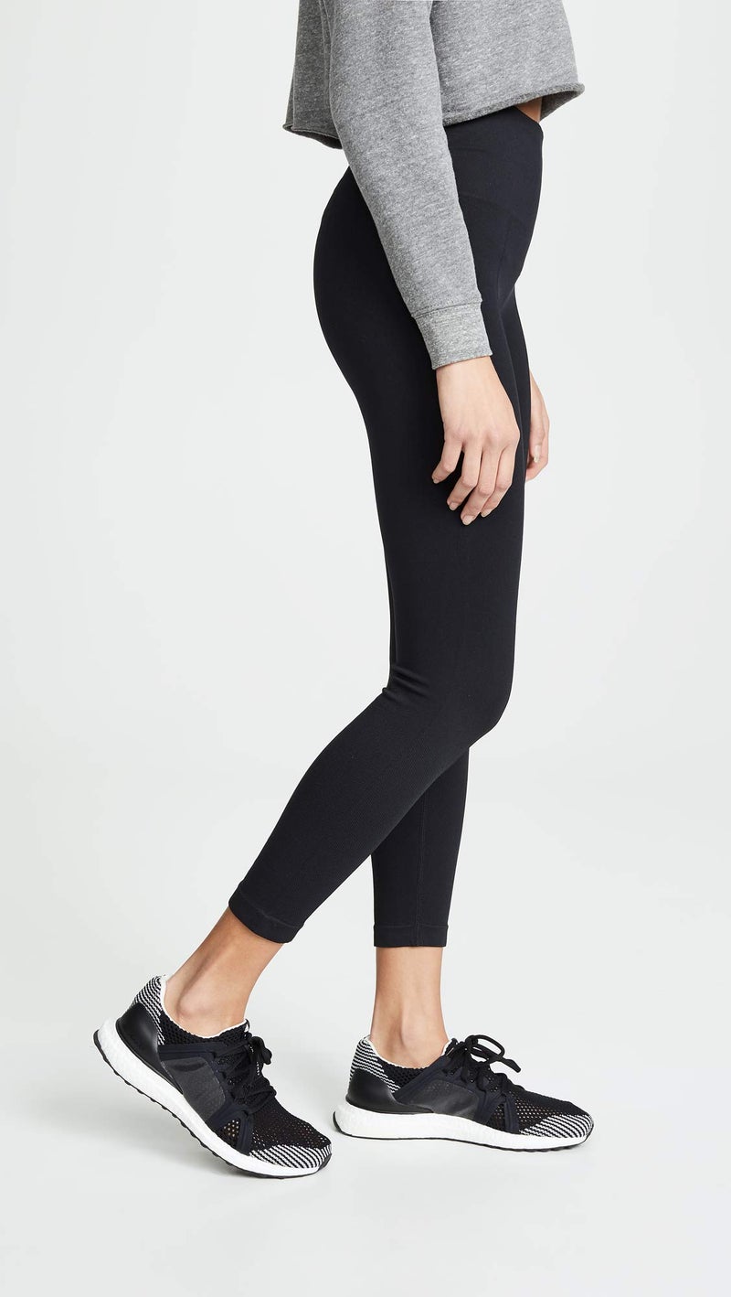 Yummie womens High Waist Tummy Shaping Legging Hosiery, Black, Small-Medium US - Image 4