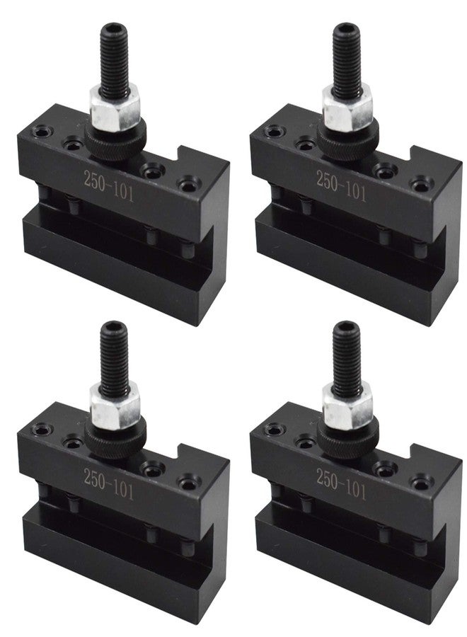 TINVHY 4-Pack 250-101 CNC Lathe Tool Facing Holder, Quick Change Tool Post Set for Mini Lathe, Metal Lathe Tool Post for AXA Turning Tools - Image 1