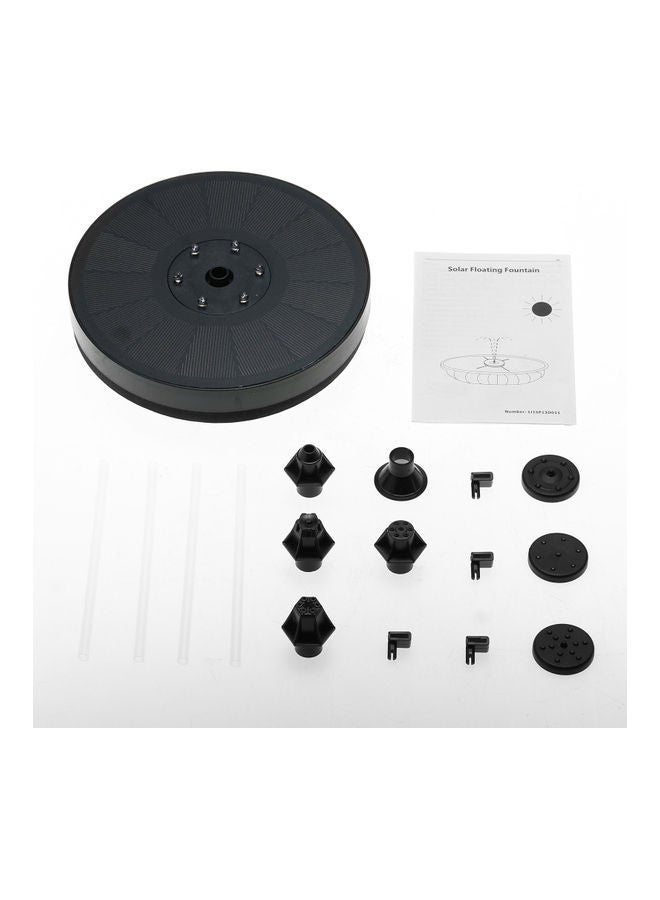 NIBEMINENT LED Solar Floating Fountain Pump Black  - Image 3