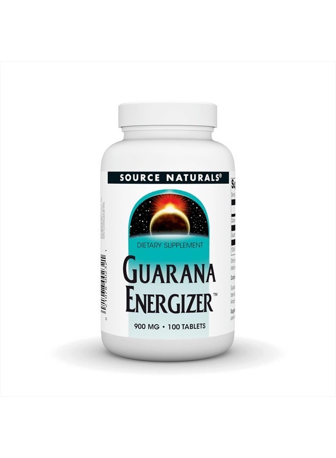 Source Naturals Guarana Energizer Caffiene and Energy* - 900 mg,100 Tablets  - Image 1