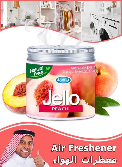 معطرات الجو - رائحة الخوخ - مزيل الروائح - معطرات الجو هلام - غرف ، خزائن ، حمامات ، سيارات - 220 جرام