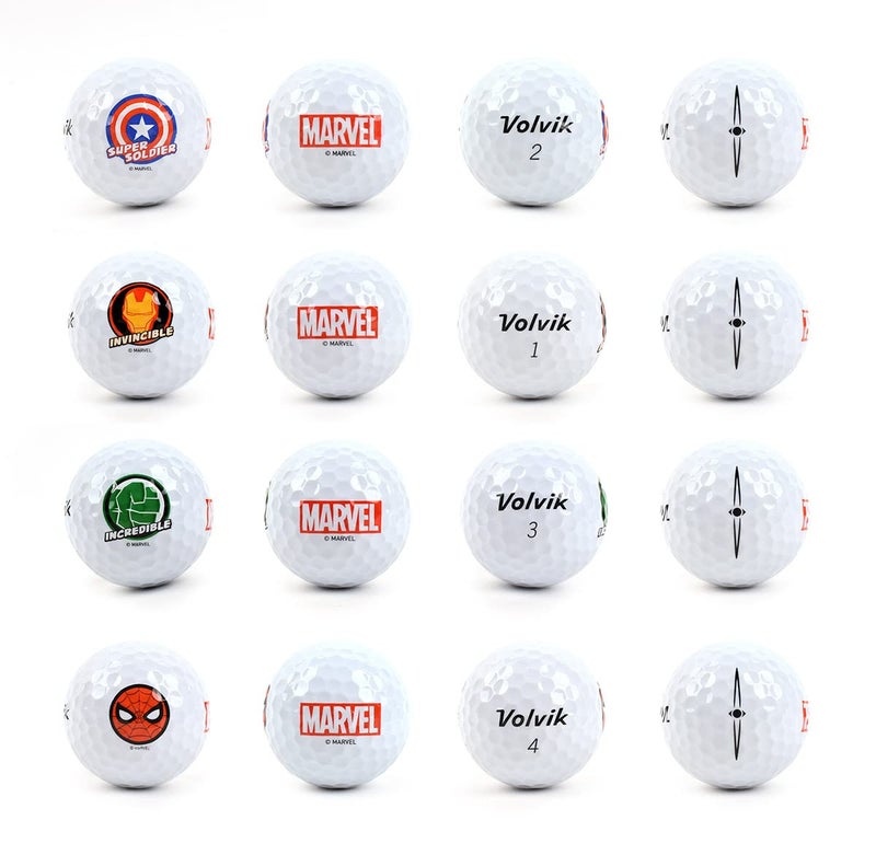 Volvik x Marvel Special Edition 3-Piece White Golf Balls 12pcs - Image 3