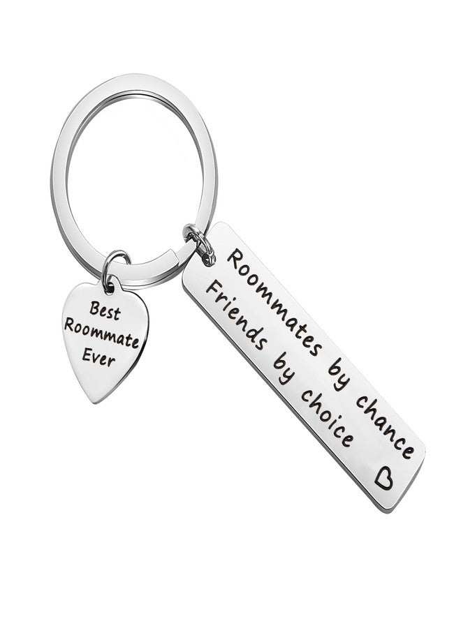 SEIRAA Roommate Gift: College Graduation Keychain - Roommate By Chance, Friends By Choice - Image 1