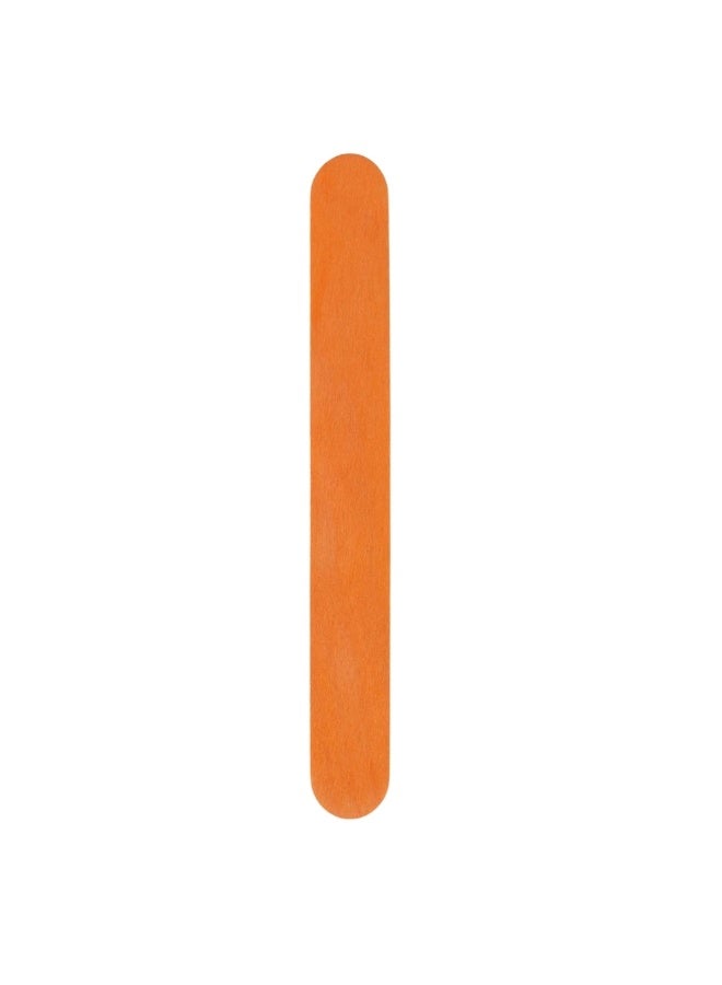 Natural Wooden Ice Cream Popsicle Sticks For Arts And Crafts 50pcs- Orange - Image 2