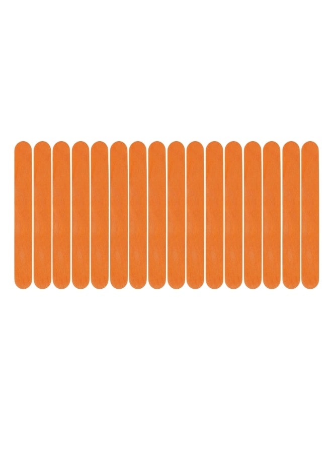 Natural Wooden Ice Cream Popsicle Sticks For Arts And Crafts 50pcs- Orange - Image 1