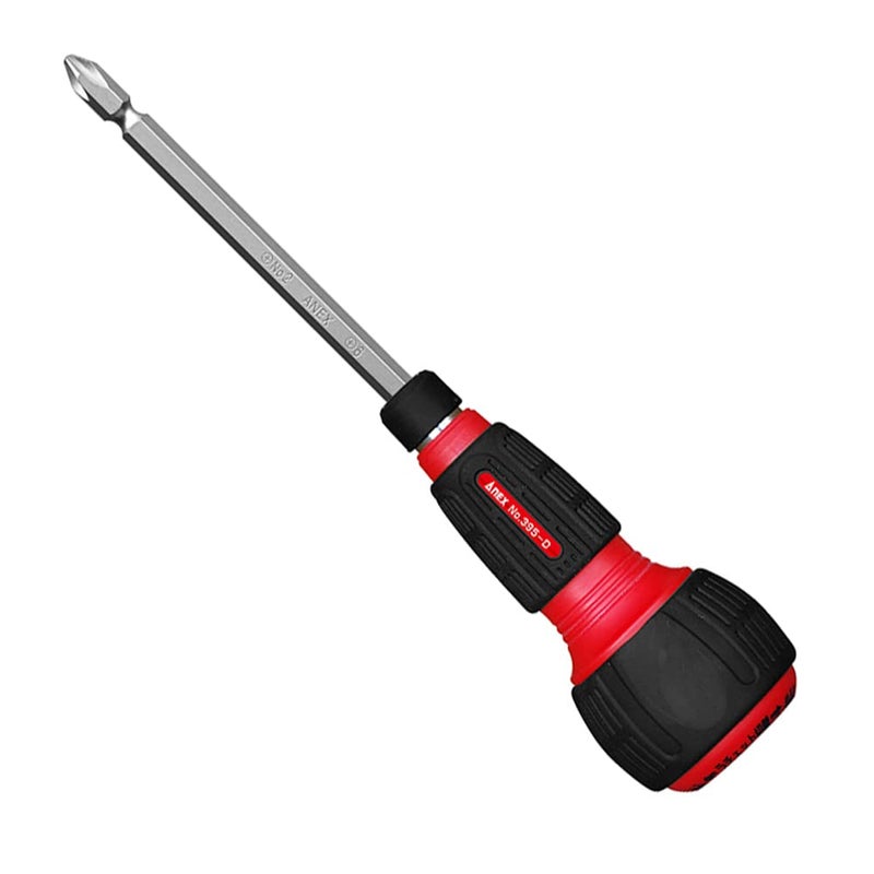 ANEX No 395D Ratchet Screwdriver Replaceable Ball Grip Quick Ball 60