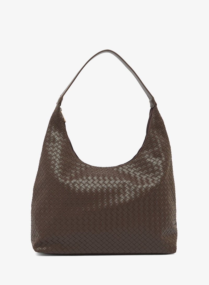 GLAMOROUS Large Woven Shoulder Bag - Image 2