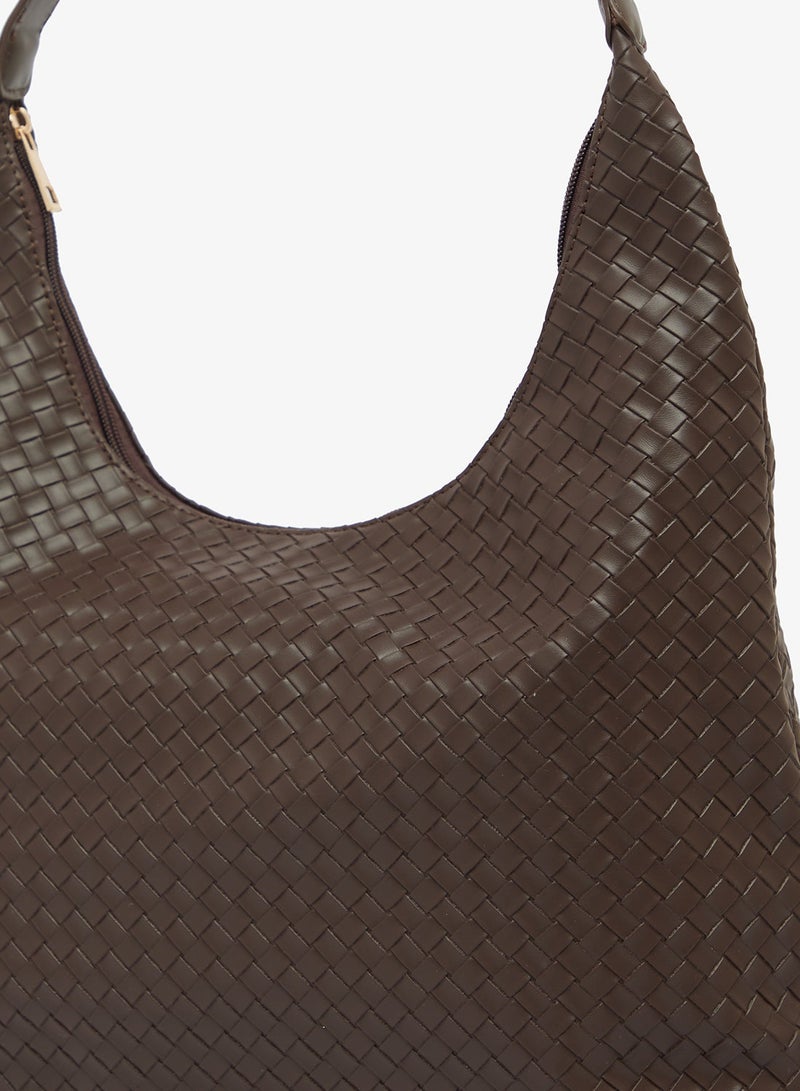 GLAMOROUS Large Woven Shoulder Bag - Image 4