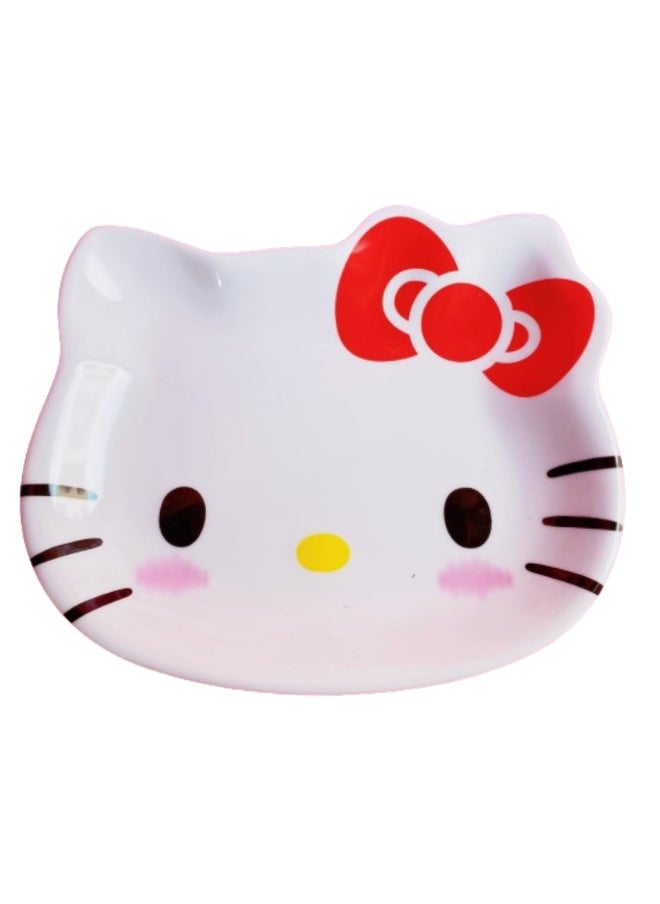 Generic Sanrio Hello Kitty Shaped Plate – Cute Cartoon Snack Dish, Small Dessert & Candy Tray  - Image 1