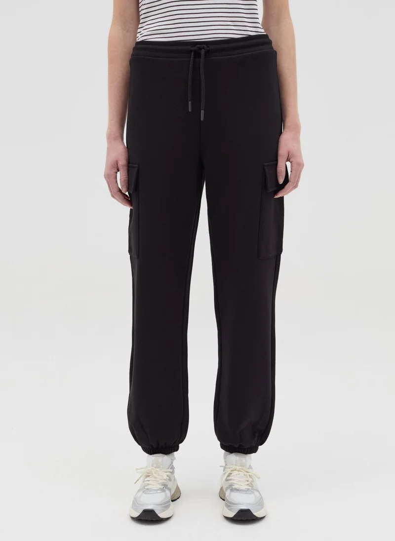 او في اس Cargo Joggers In Fleece With Drawstring