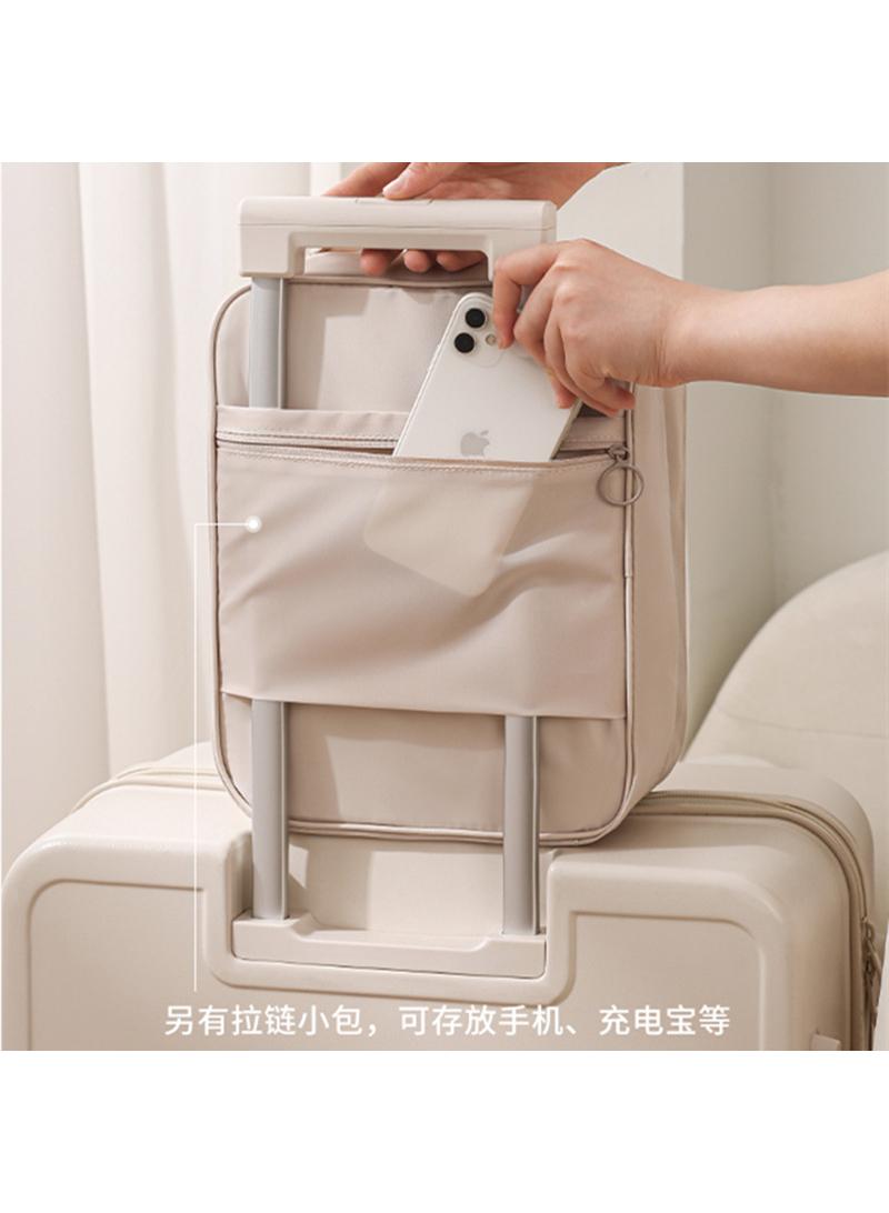 Y&D Shoe Bag Shoes Storage Bag Double-Layer Three-Position Boot Cover Dustproof Travel Handbag Shoe Cover Bag-Creamy-white37*26*20CM - Image 3
