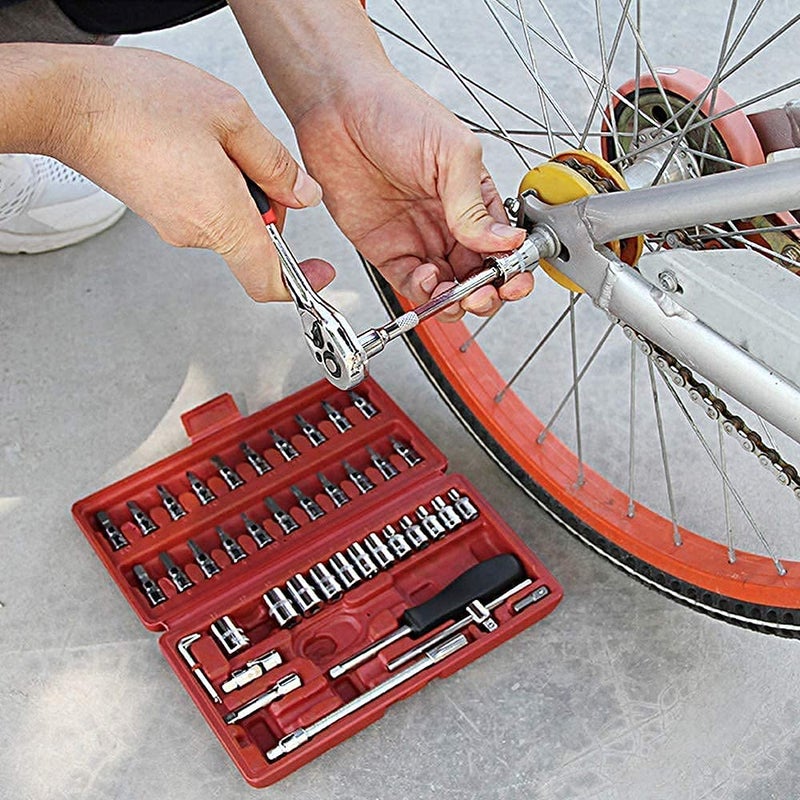 Tactine 46 Pieces hand tools Machines Automotive Furniture Appliance Computers Bicycles Toys vehicle maintenance and repair EASY TO CARRY - Image 3