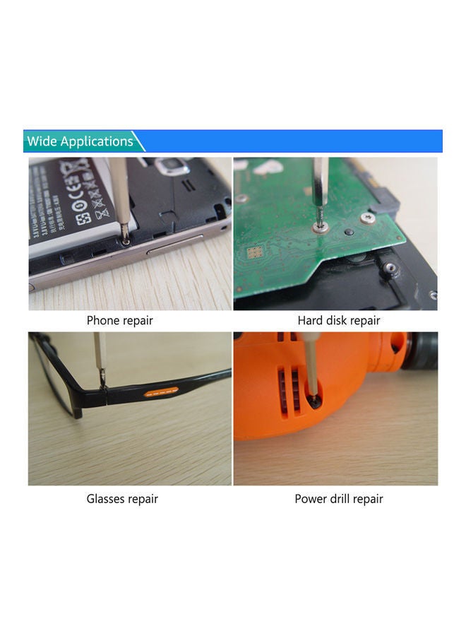 NIBEMINENT Multi-Functional Screwdriver Set Red/Black - Image 2