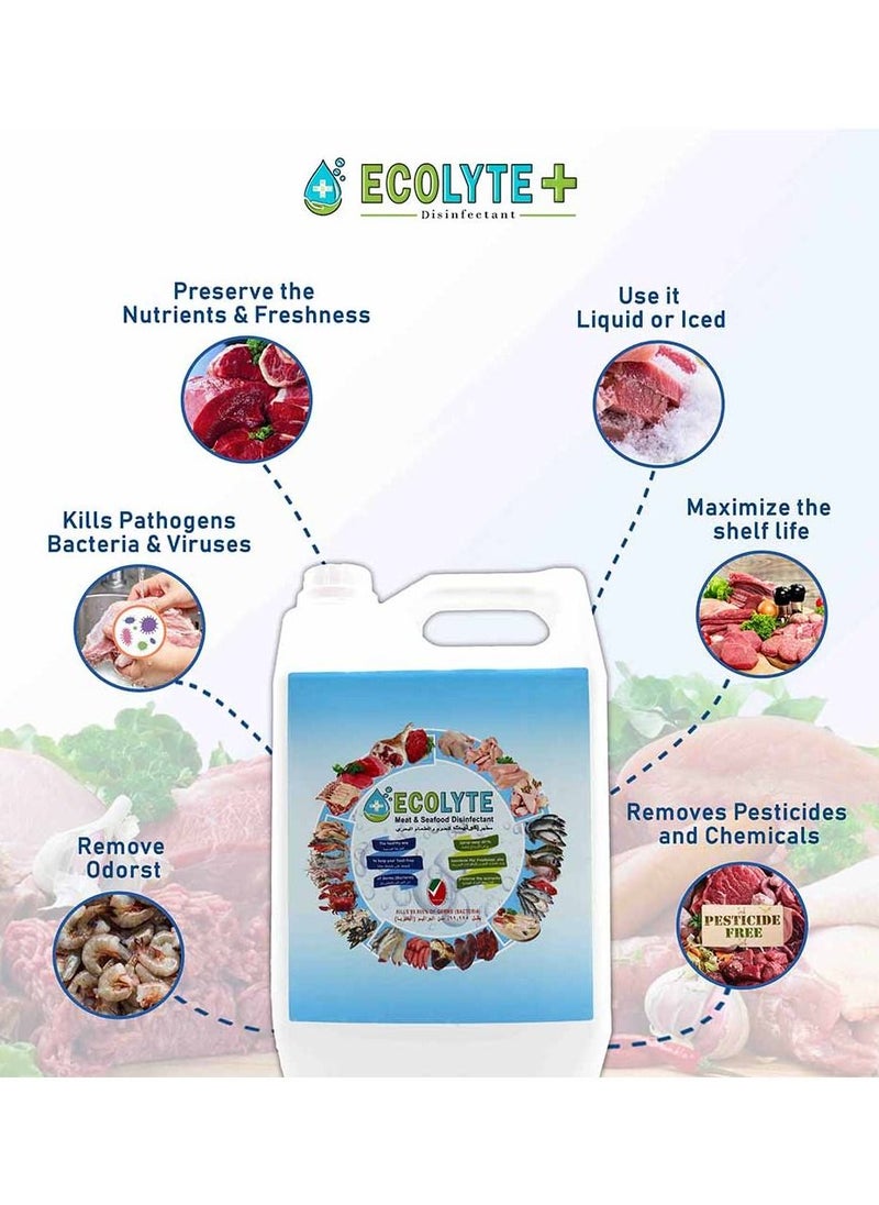 ECOLYTE+ - Ecolyte+ All in one Bundle (5Ltr, 3pcs) Buy Two get one Free | Multi Surface Disinfectant | Fruit and vegetable Disinfectant | Meat and Seafood Disinfectant | Complete Natural Disinfectant Bundle - Image 1