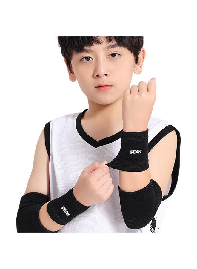 Peak Children'S Knee Pads, Basketball Elbow Pads, Sports Protective Gear Set, Ankle Guards, Wrist Guards, Protective Equipment For Soccer, Cycling, Anti-Fall, Full Set Of Impact Protection - Image 2