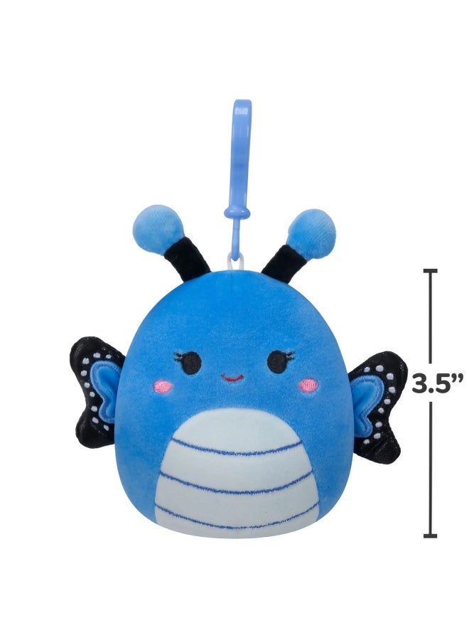 Squishmallows Squishmallows Waverly the Blue Butterfly Plush Clip-On (8.89 cm) - Image 3
