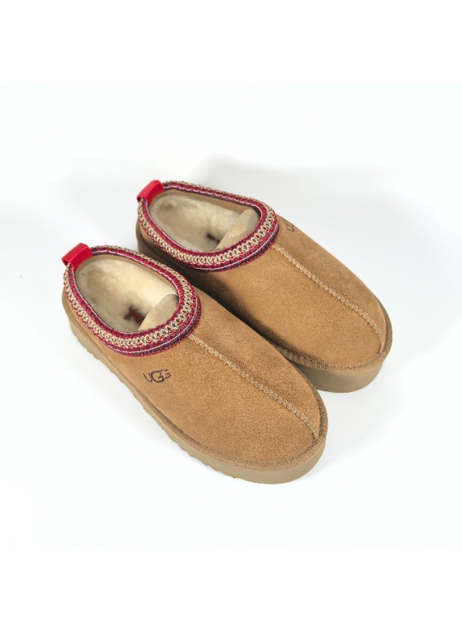 UGG cotton plus velvet thick bottom comfortable low-top Baotou shoes - Image 3