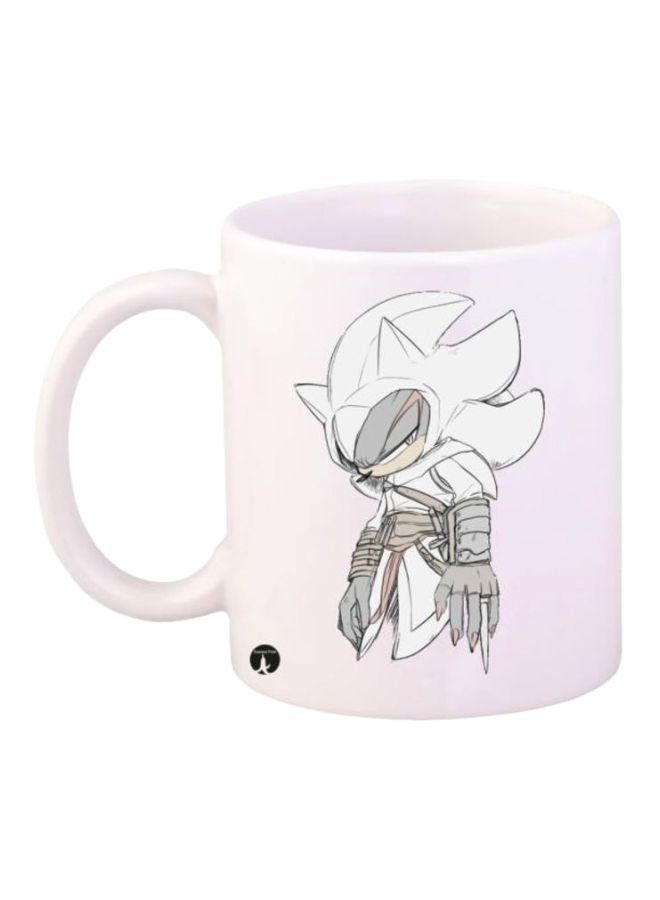 RKN Sonic Hedgehog Printed Coffee Mug White/Grey - Image 1