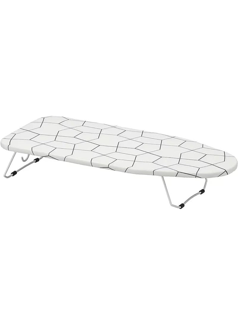Ikea Small Portable Tabletop Ironing Board  Foldable Mini Ironing Surface with Stylish Hexagon Design  Space Saving - Image 1