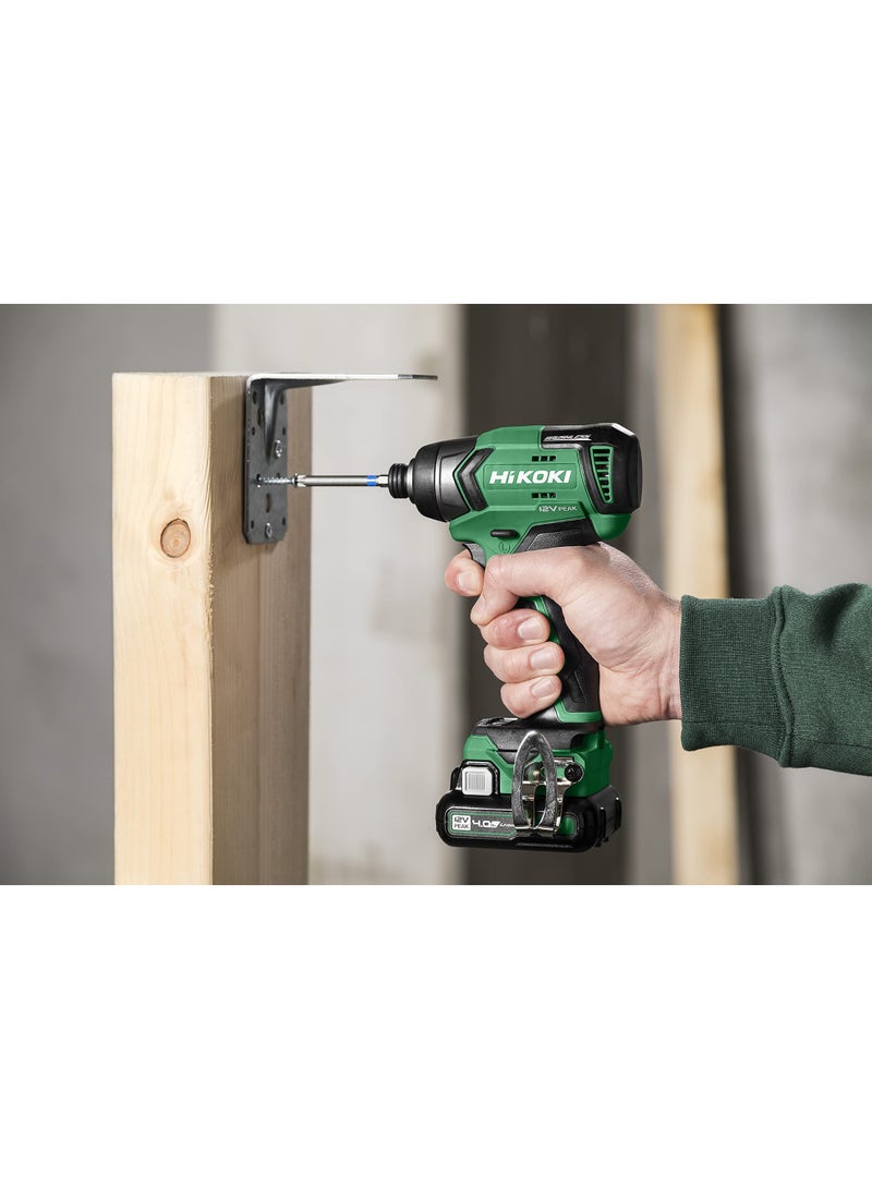 Hikoki سائق تأثير لاسلكي هيكوكی، محرك بدون فرش، بطارية ليثيوم أيون 4.0Ah، عزم دوران 135Nm، خفيف الوزن 1.1kg – نموذج WH12DDFWZ - Image 3