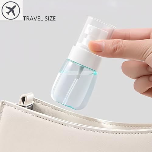 TOSERSPBE Spray Water Bottle Hair Mister, Fine Mist Stylist Sprayers 360 Empty Small Misting Spritzer, Perfume Atomizer with Pump Clear Containers 2PCS/2oz - Image 3