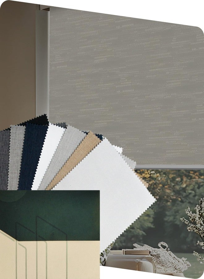 Yoolax Fabric Sample Blinds, Blackout Blinds Roller Shades, Shades for Windows, Fabric Sample (Multicolor) - Image 1