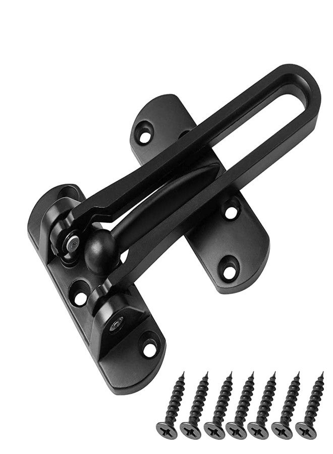 SANTALON Heavy Duty Stainless Steel Flip Latch - Rustproof Security Bolt for Doors, Gates, Windows, Cabinets & Barns | Easy Installation, Weather-Resistant Lock (Black, Swing Bar Door Latch) - Image 1