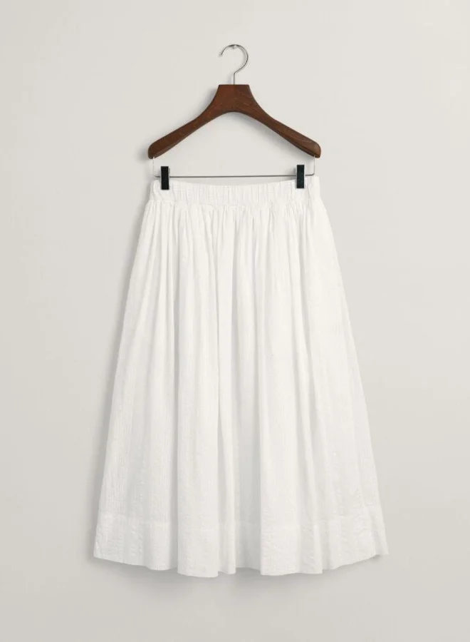غانت Gant Seersucker Striped Pull-On Skirt