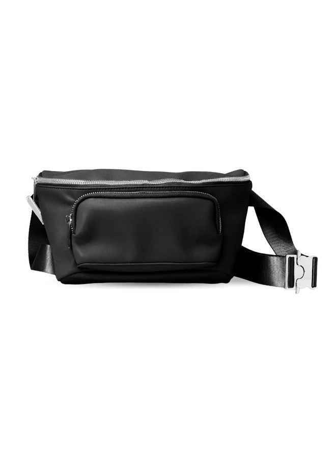 Zomee Multi-Functional Fanny Pack for Wearable Breast Pumps and Portable Diaper Changing Mat- Eco-Friendly and Stylish (BLACK) - Image 1