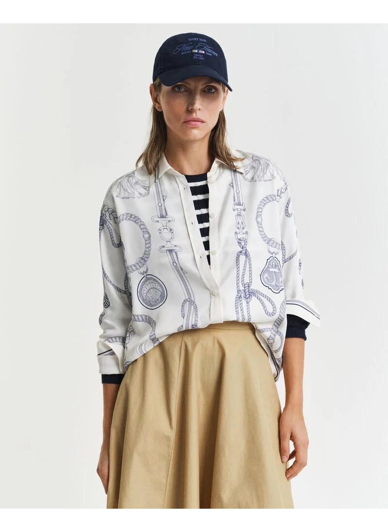 غانت Gant Relaxed Sailing Print Shirt