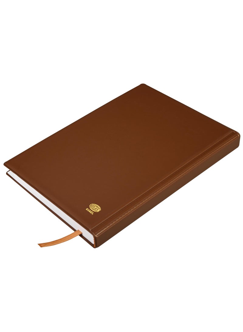 FIS 2025 Agenda Diary Arabic/English Left Side Opening with 12 Months Index, PVC Hard Cover Brown - FSDI63AEL25BR - Image 5
